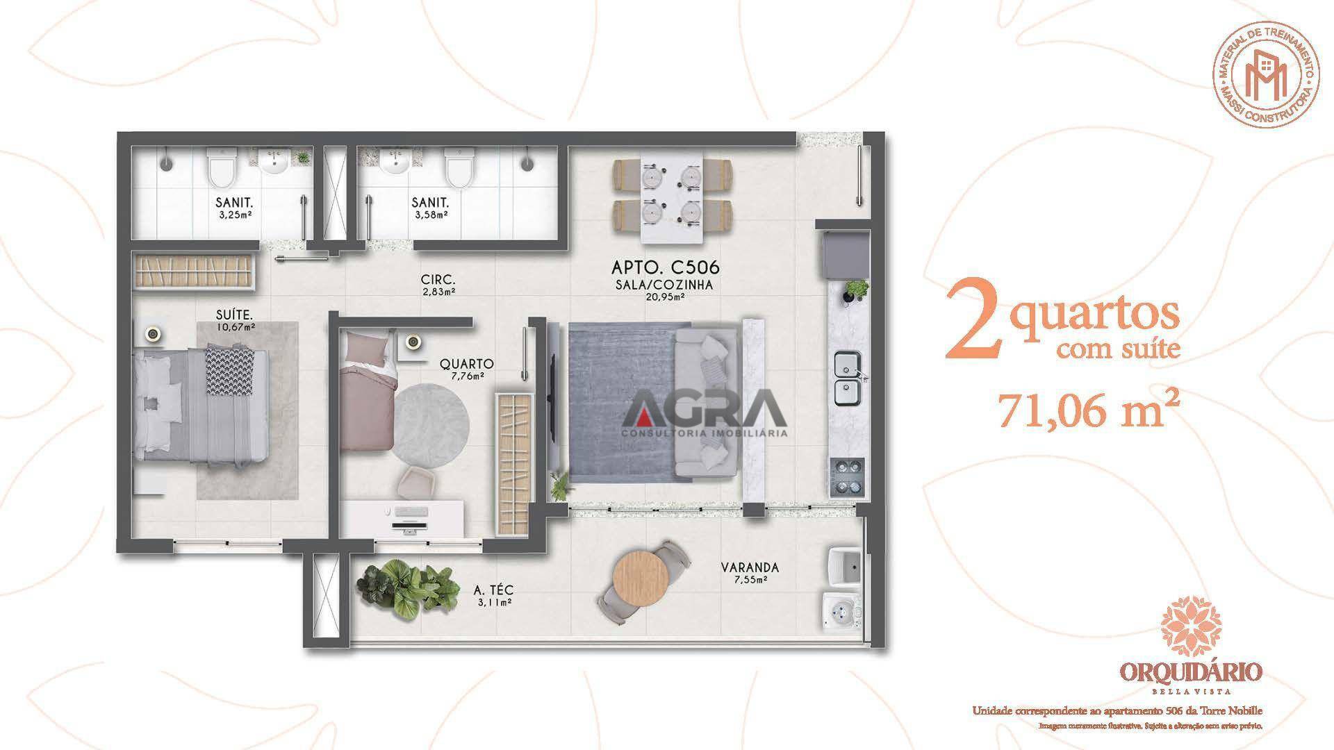 Apartamento à venda com 2 quartos, 71m² - Foto 11