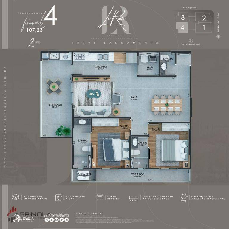 Apartamento à venda com 2 quartos, 107m² - Foto 13