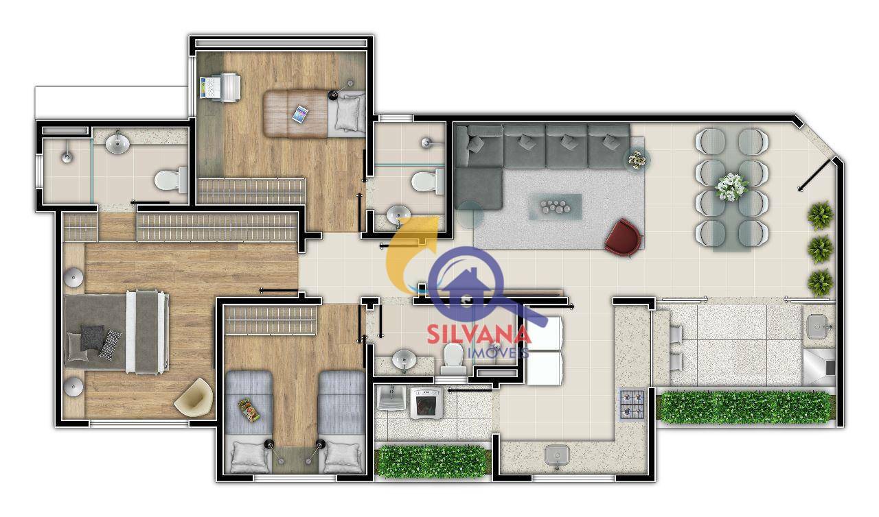 Apartamento à venda com 3 quartos, 95m² - Foto 8