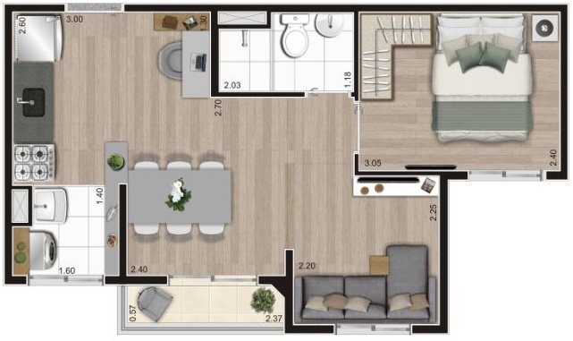 Apartamento à venda com 2 quartos, 37m² - Foto 23