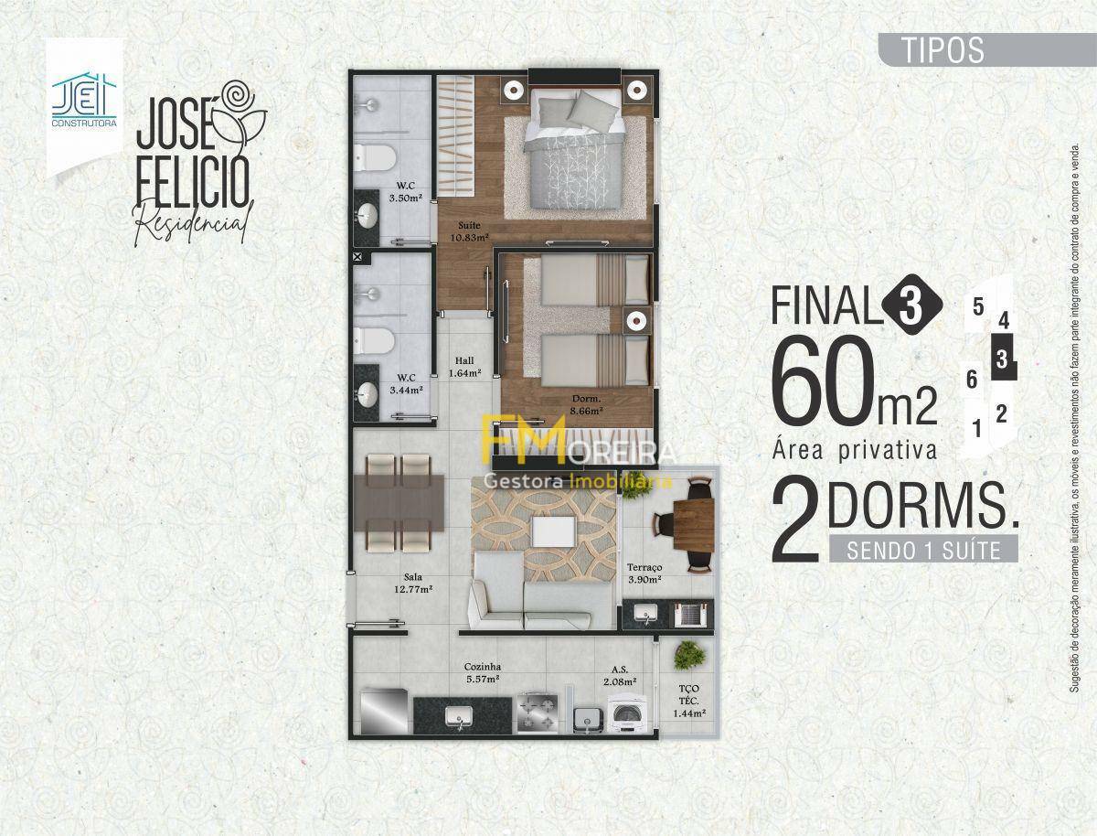 Apartamento à venda com 2 quartos, 60m² - Foto 11