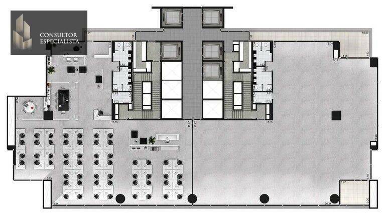 Conjunto Comercial-Sala para alugar, 671m² - Foto 34