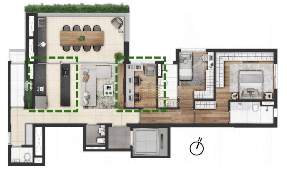 Apartamento à venda com 2 quartos, 129m² - Foto 13