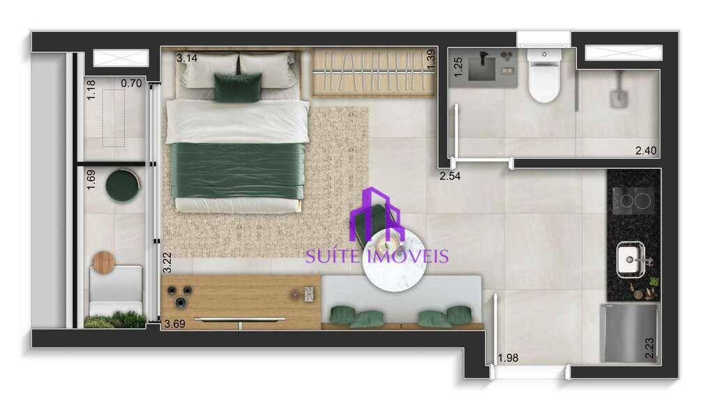 Apartamento à venda com 1 quarto, 30m² - Foto 21