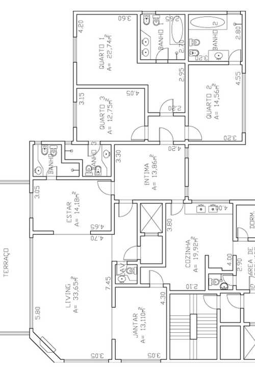 Apartamento à venda com 4 quartos, 242m² - Foto 3