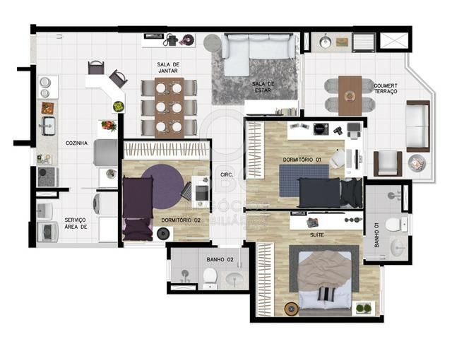 Apartamento à venda com 3 quartos, 91m² - Foto 13