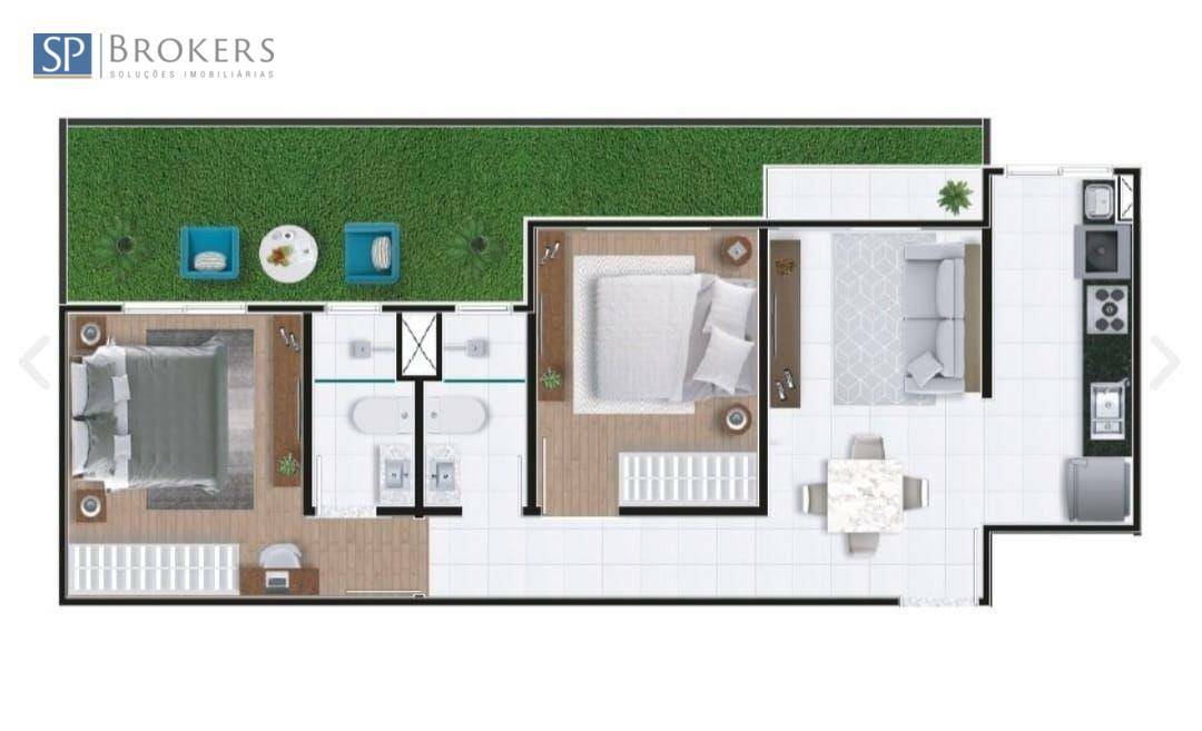 Apartamento à venda com 2 quartos, 72m² - Foto 9