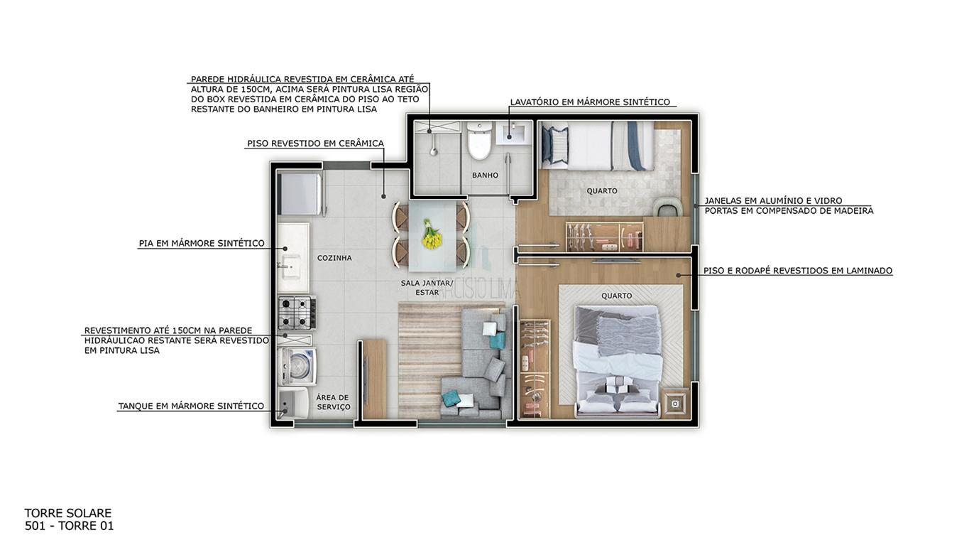 Apartamento à venda com 2 quartos, 43m² - Foto 14