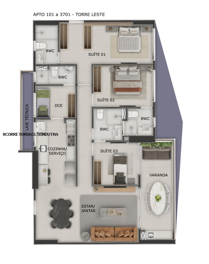 Apartamento à venda com 3 quartos, 121m² - Foto 24