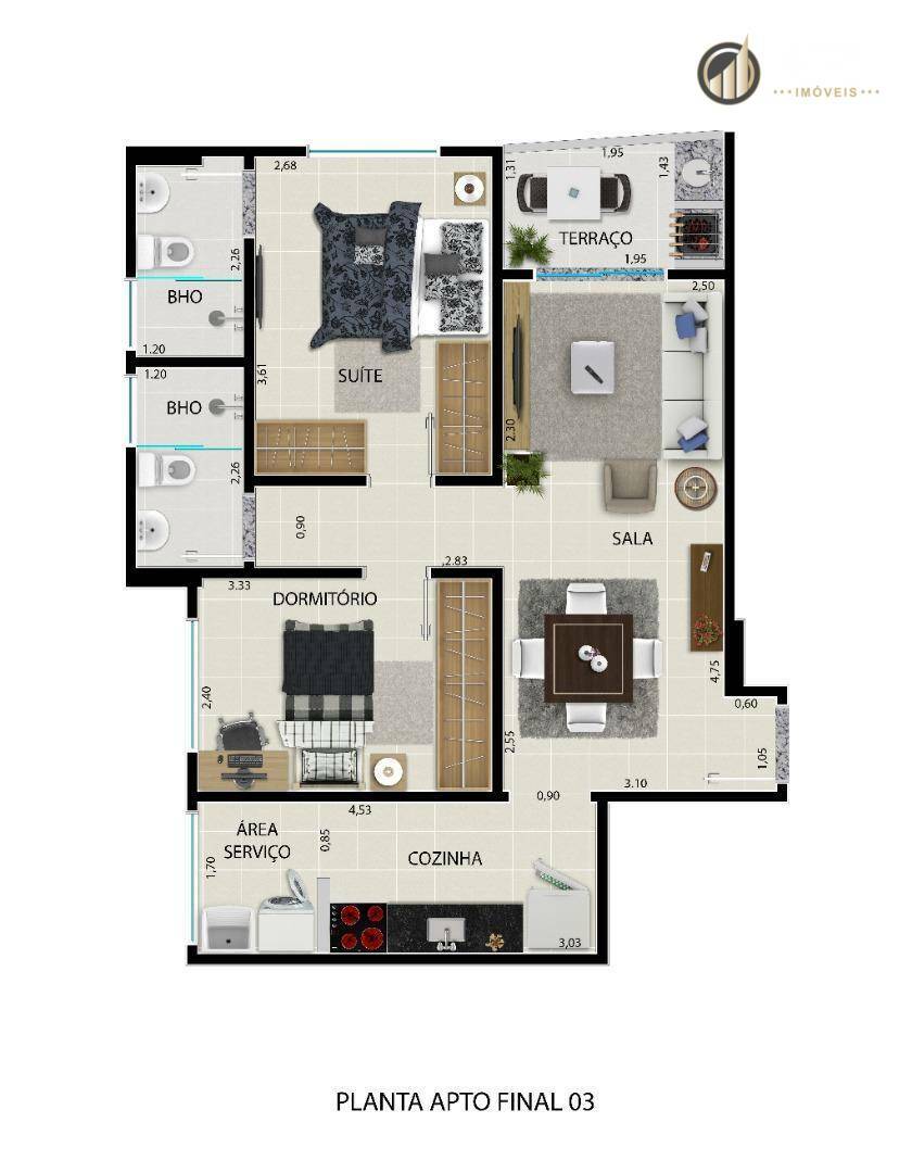 Apartamento à venda com 2 quartos, 60m² - Foto 43