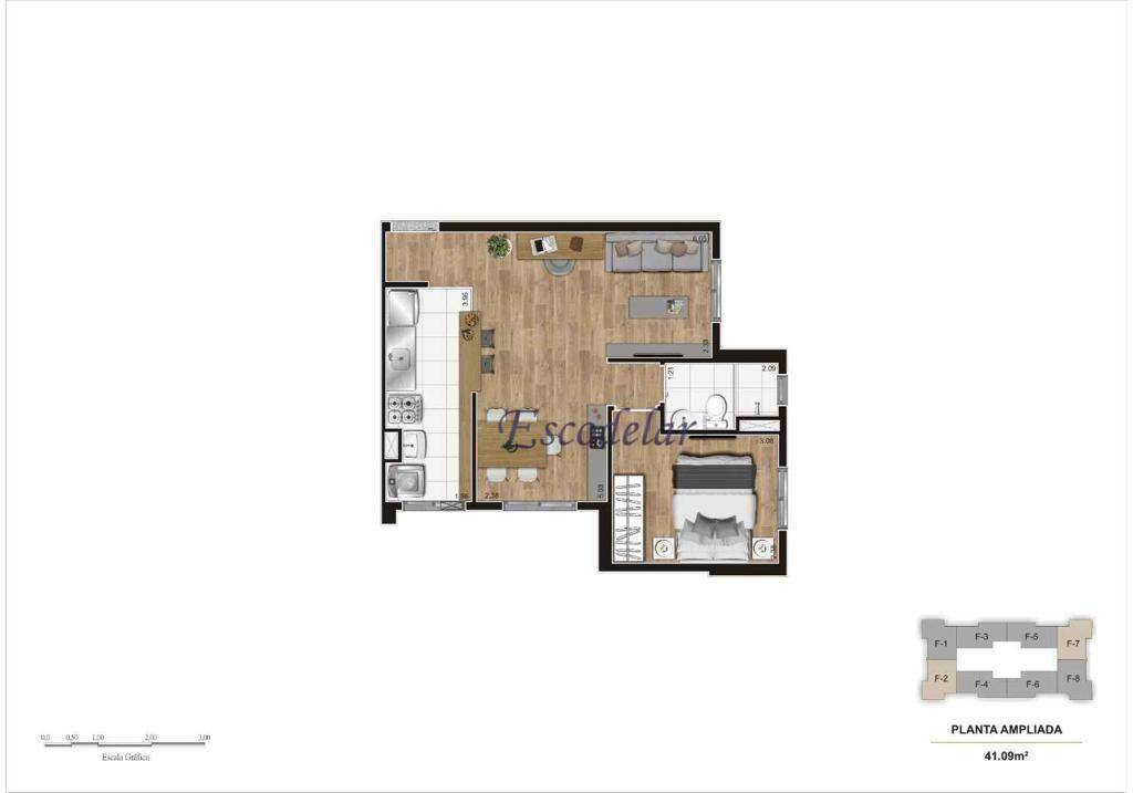 Apartamento à venda com 2 quartos, 41m² - Foto 24