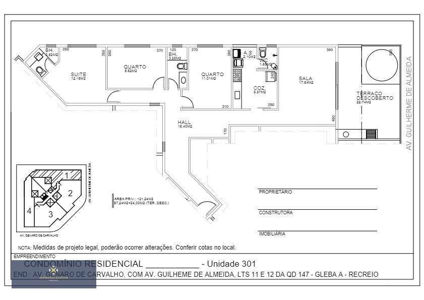 Apartamento à venda com 3 quartos, 97m² - Foto 13