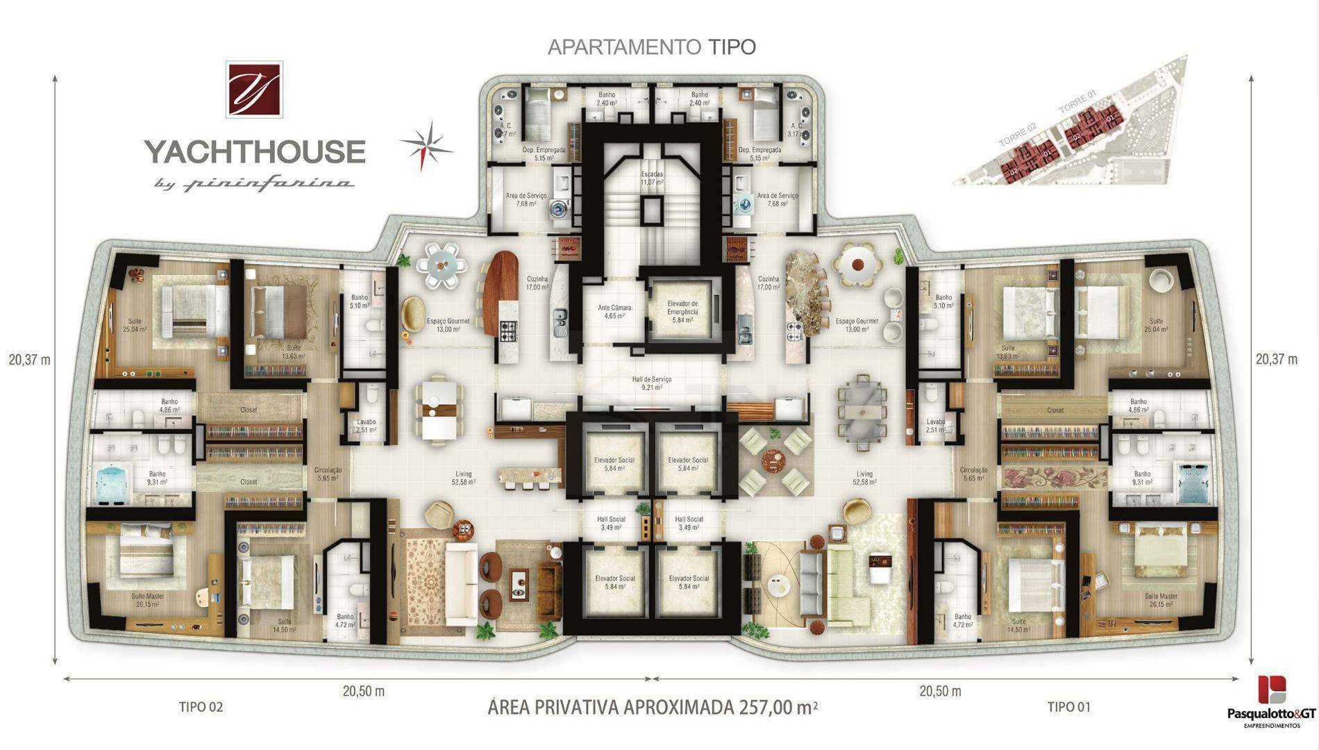 Apartamento à venda com 4 quartos, 261m² - Foto 15