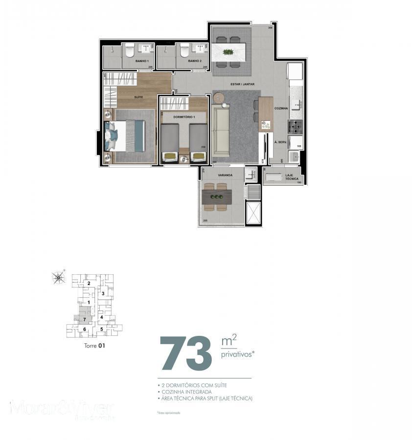 Apartamento à venda com 2 quartos, 83m² - Foto 18