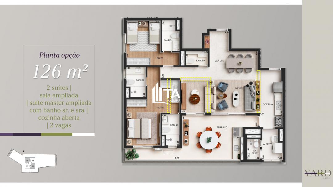 Apartamento à venda com 3 quartos, 126m² - Foto 21