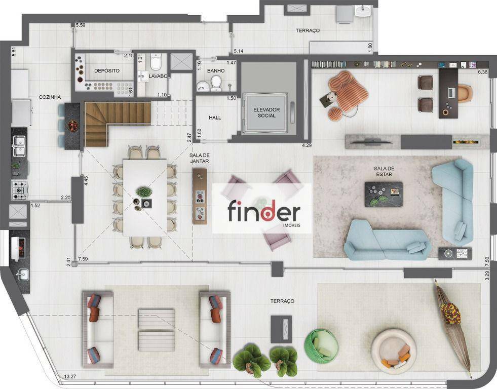 Cobertura à venda com 3 quartos, 213m² - Foto 77