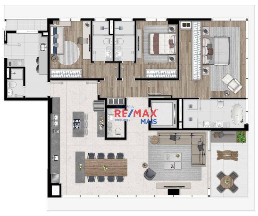 Apartamento à venda com 3 quartos, 190m² - Foto 25