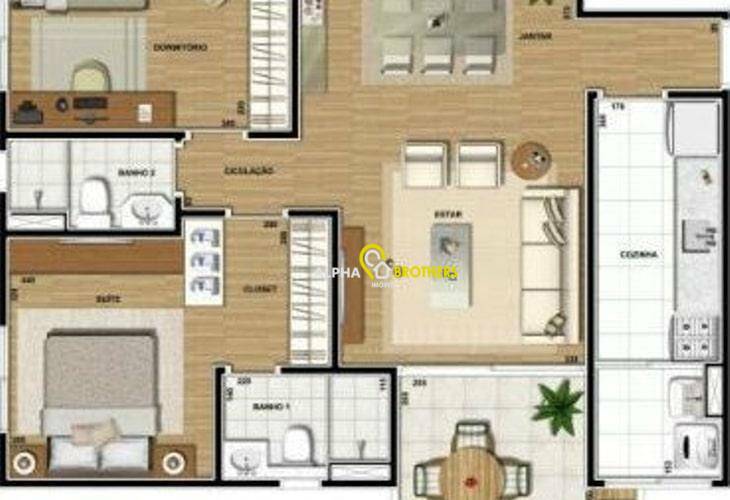 Apartamento à venda com 2 quartos, 76m² - Foto 19