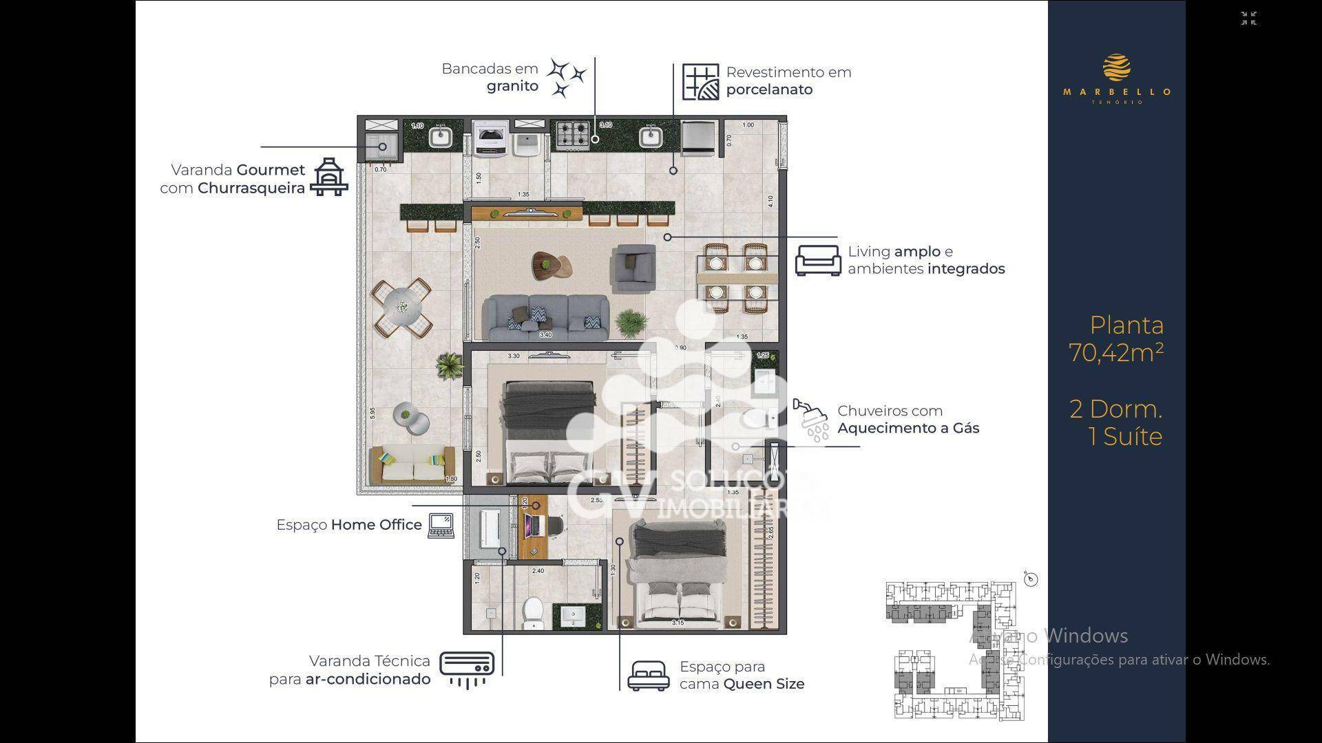 Apartamento à venda com 2 quartos, 70m² - Foto 14