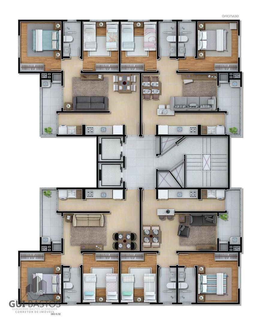 Apartamento à venda com 2 quartos, 57m² - Foto 6