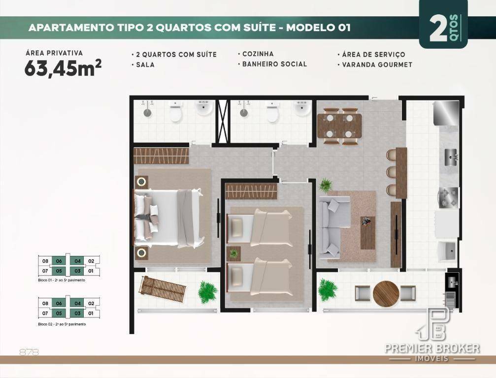 Apartamento à venda com 3 quartos, 76m² - Foto 19