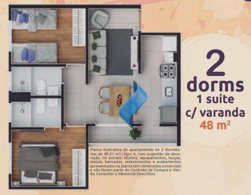 Apartamento à venda com 2 quartos, 41m² - Foto 6