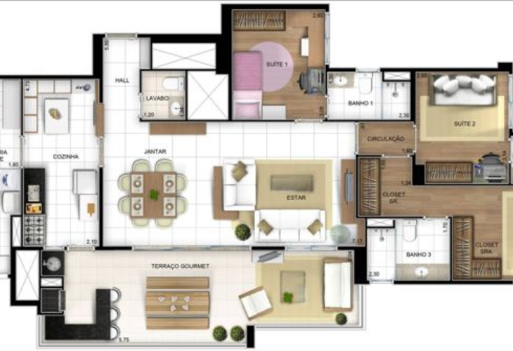 Apartamento à venda com 4 quartos, 127m² - Foto 7