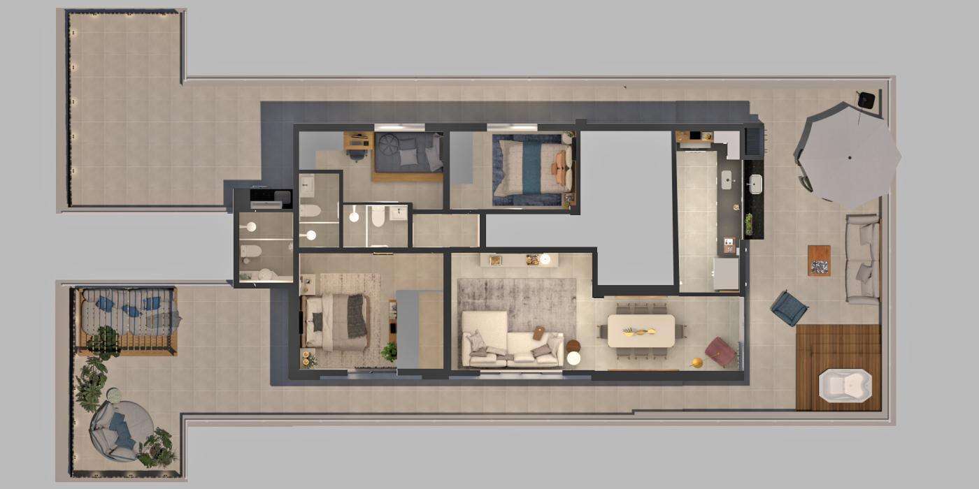 Cobertura à venda com 3 quartos, 237m² - Foto 2