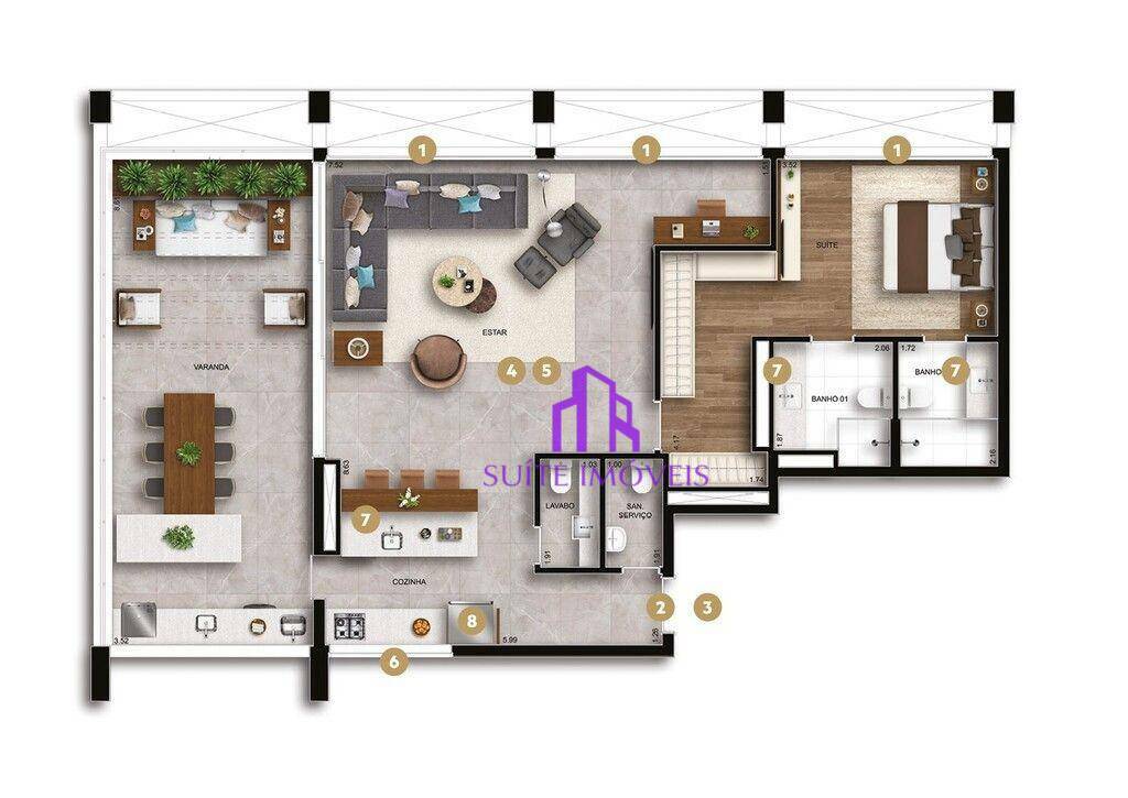 Apartamento à venda com 1 quarto, 127m² - Foto 21