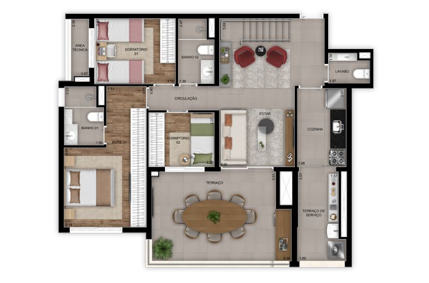 Apartamento à venda com 3 quartos, 102m² - Foto 49