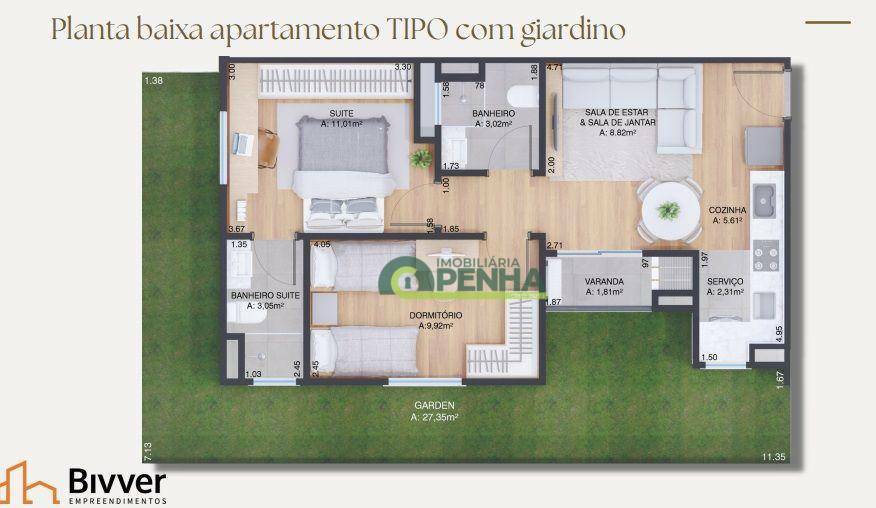 Apartamento à venda com 2 quartos, 54m² - Foto 17