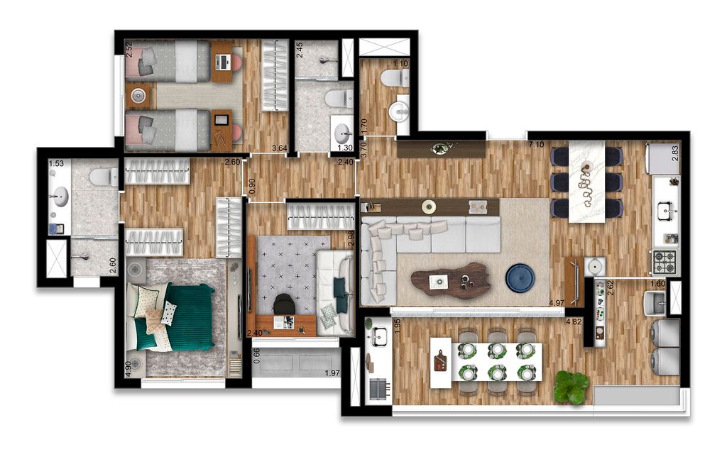 Apartamento à venda com 3 quartos, 66m² - Foto 20