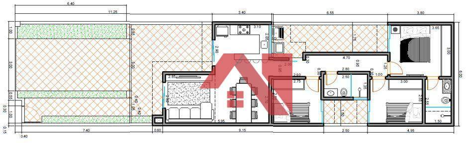 Casa à venda com 2 quartos, 75m² - Foto 4