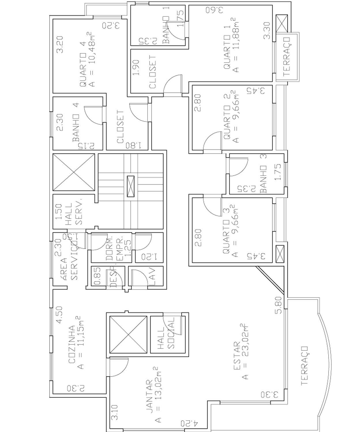 Apartamento à venda com 4 quartos, 166m² - Foto 4