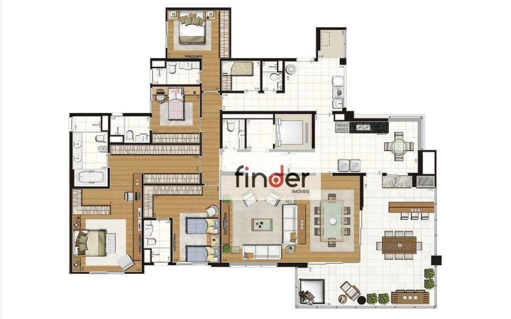 Apartamento à venda com 4 quartos, 251m² - Foto 70