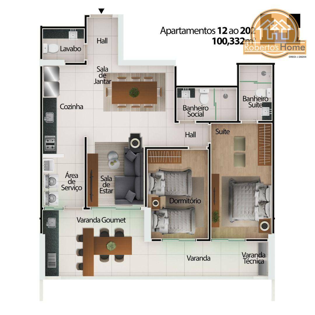 Apartamento à venda com 2 quartos, 78m² - Foto 11