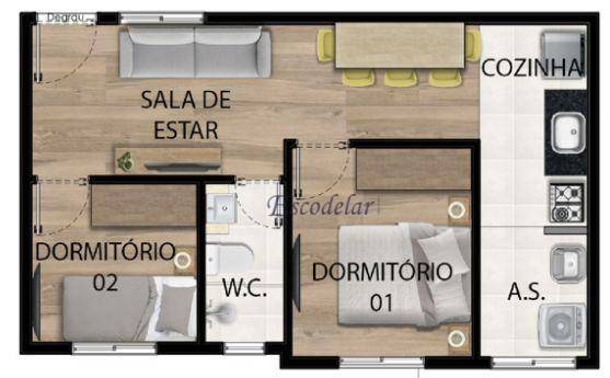 Apartamento à venda com 1 quarto, 26m² - Foto 8