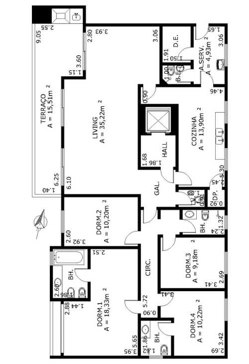 Apartamento à venda com 4 quartos, 324m² - Foto 7