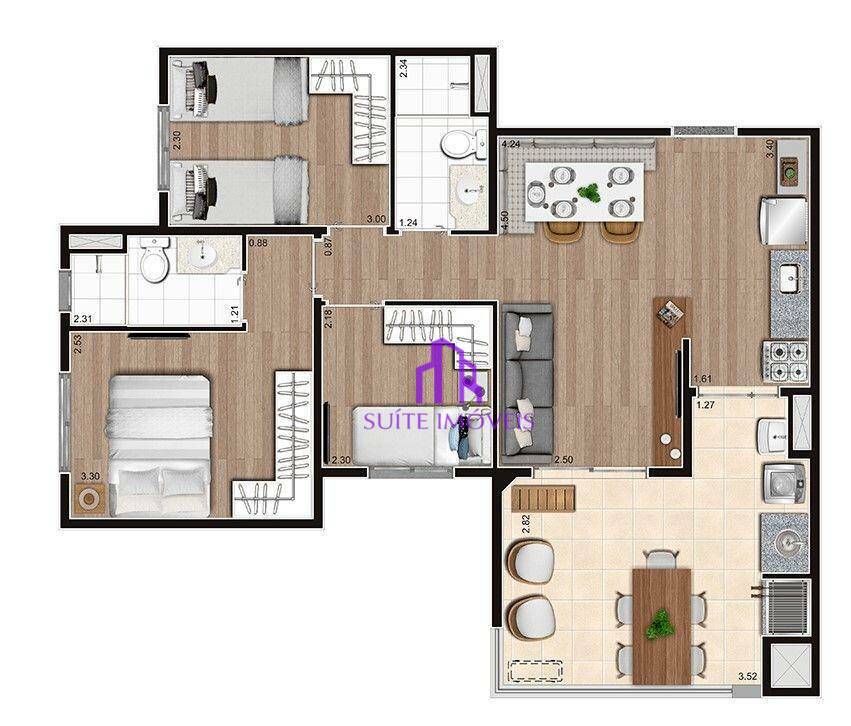 Apartamento à venda com 2 quartos, 54m² - Foto 23