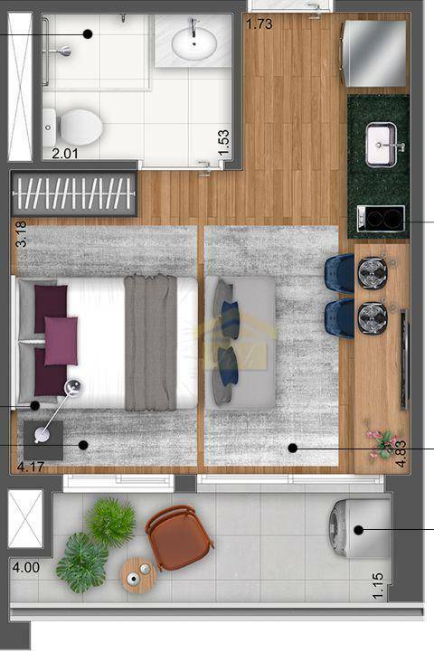 Apartamento para alugar com 1 quarto, 35m² - Foto 23