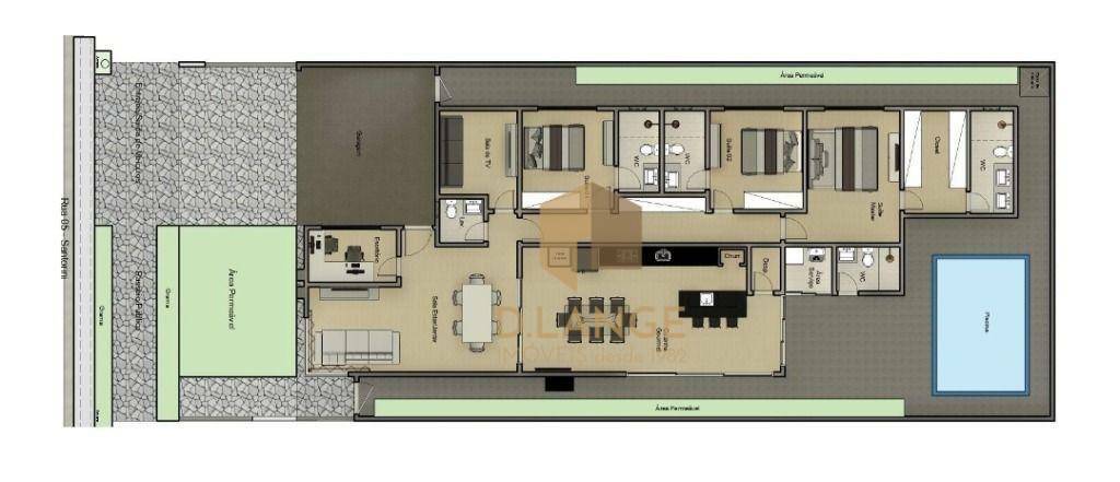 Casa de Condomínio à venda com 3 quartos, 213m² - Foto 3