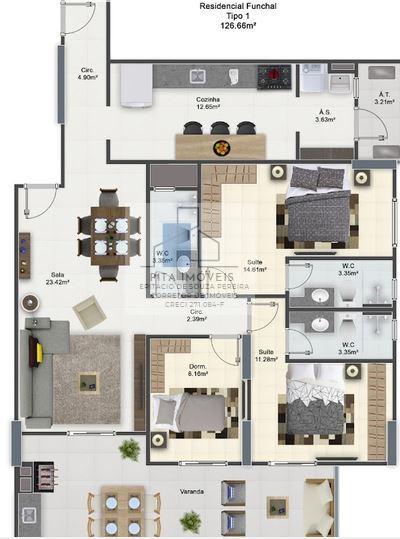 Apartamento à venda com 3 quartos, 126m² - Foto 16