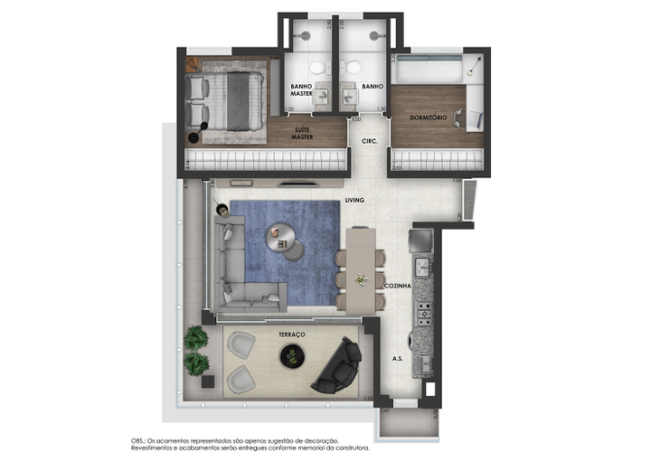 Apartamento à venda com 2 quartos, 52m² - Foto 6