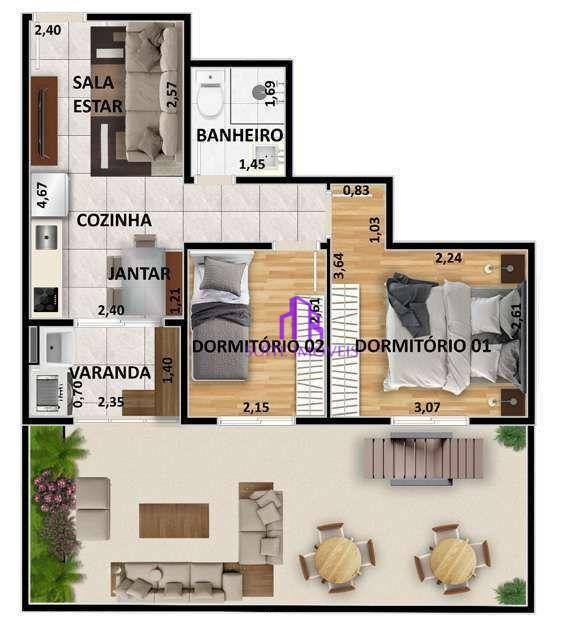 Apartamento à venda com 2 quartos, 61m² - Foto 18