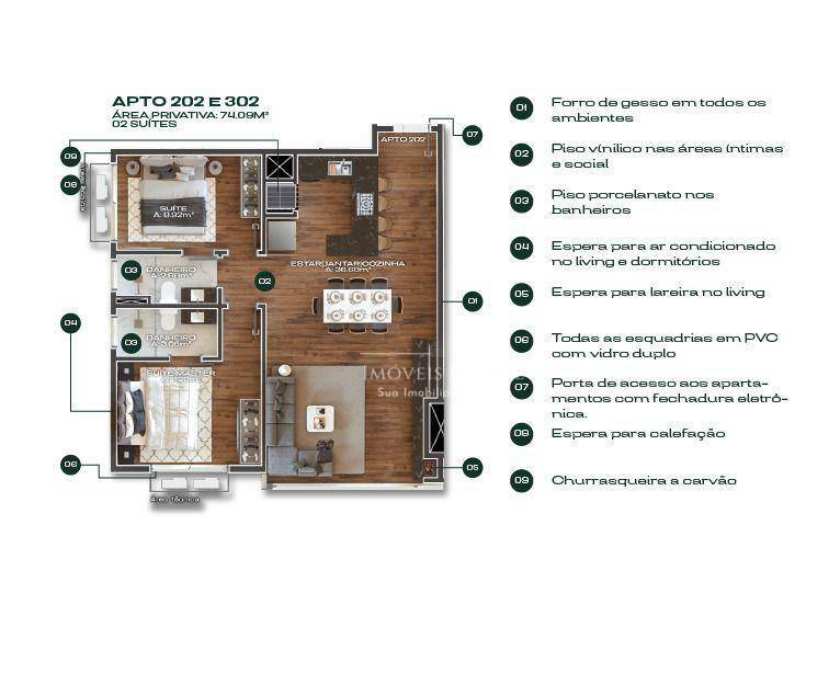 Apartamento à venda com 2 quartos, 73m² - Foto 35