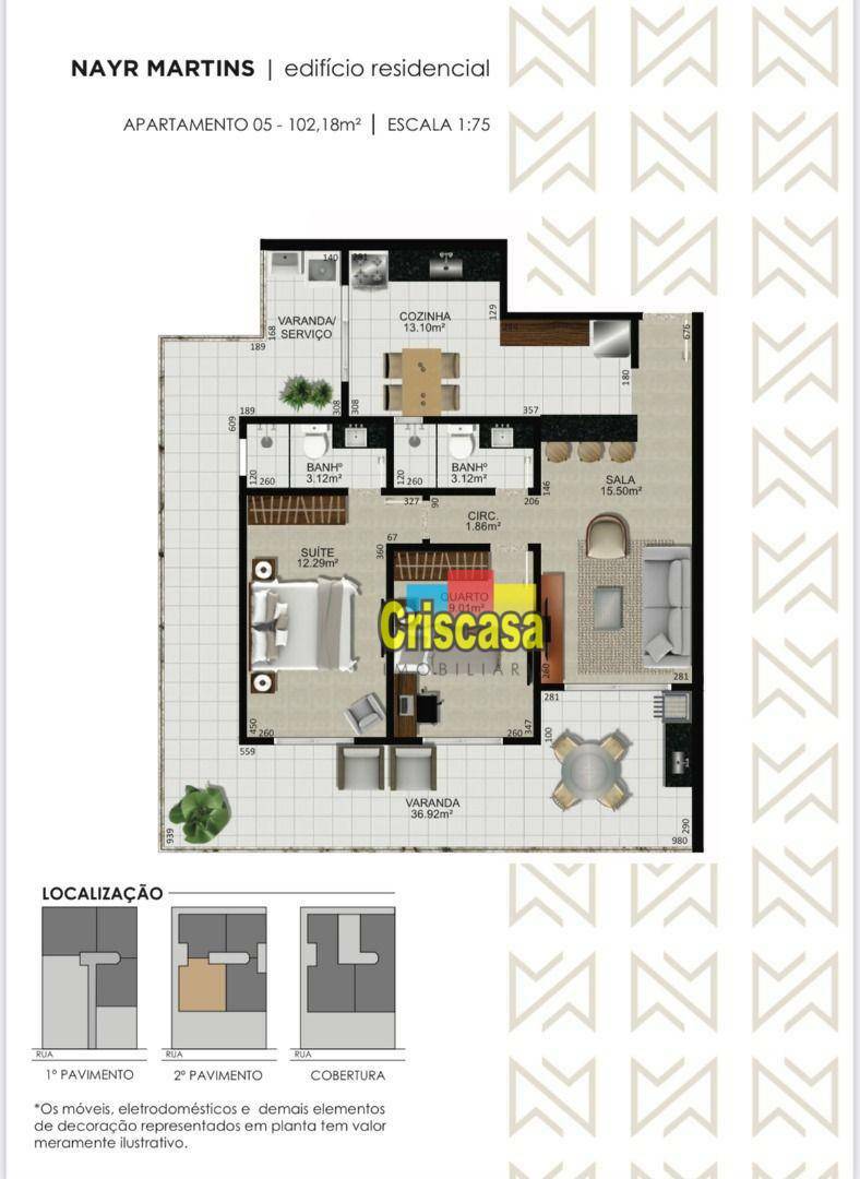 Apartamento à venda com 2 quartos, 600m² - Foto 8