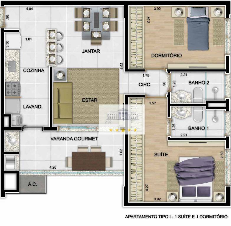 Apartamento à venda com 2 quartos, 71m² - Foto 8