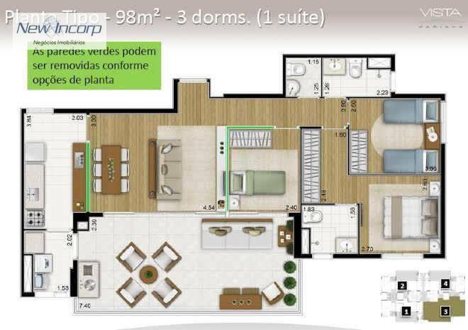 Apartamento à venda com 3 quartos, 100m² - Foto 22