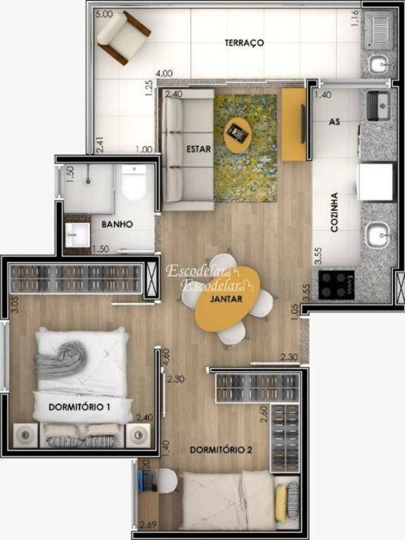 Apartamento à venda com 2 quartos, 42m² - Foto 31