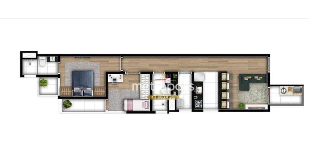 Apartamento à venda com 2 quartos, 50m² - Foto 3